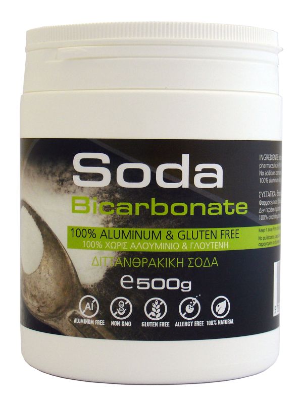 Σόδα Bicarbonate Πόσιμη 100% Aluminum & Gluten Free BIO