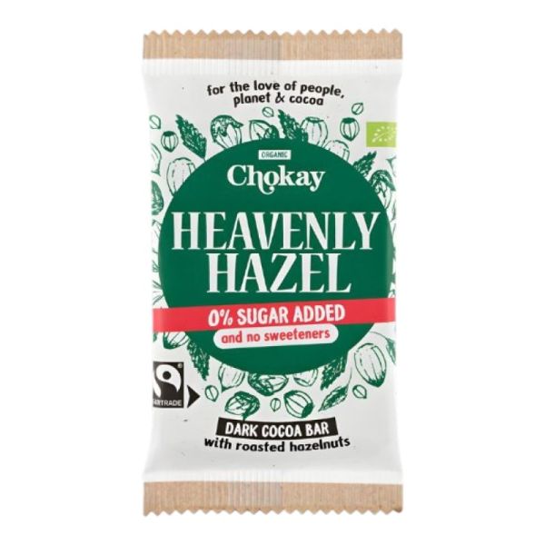 Σοκολάτα Φουντούκι 'Heavenly Hazel' Χωρίς Γλουτένη & Χωρίς Ζάχαρη