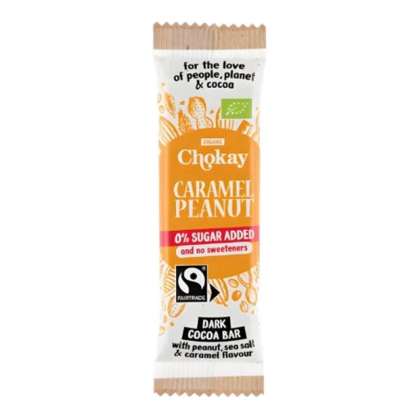 Μαύρη Σοκολάτα με Καραμέλα & Φυστίκι 'Caramel Peanut' Χωρίς Γλουτένη & Χωρίς Ζάχαρη