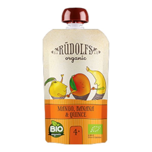 Παιδικός Πουρές με Μάνγκο, Μπανάνα & Κυδώνι 4+ Μηνών