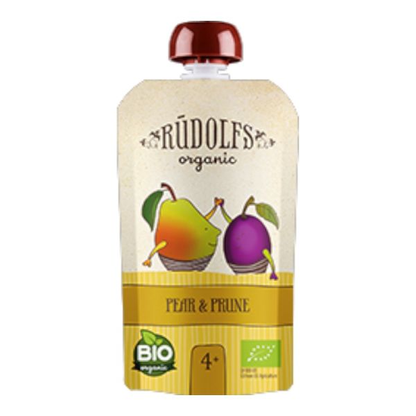 Παιδικός Πουρές με Αχλάδι και Δαμάσκηνο