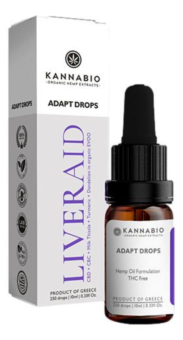 Adapt Drops LiverAid CBD+CBC+Adaptogens (1,250mg/10ml)