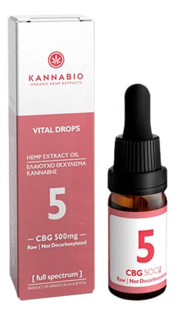 Vital Drops CBG 5 Πλήρους Φάσματος Raw