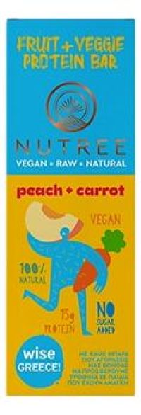 Μπάρα Vegan με Ροδάκινο & Καρότο