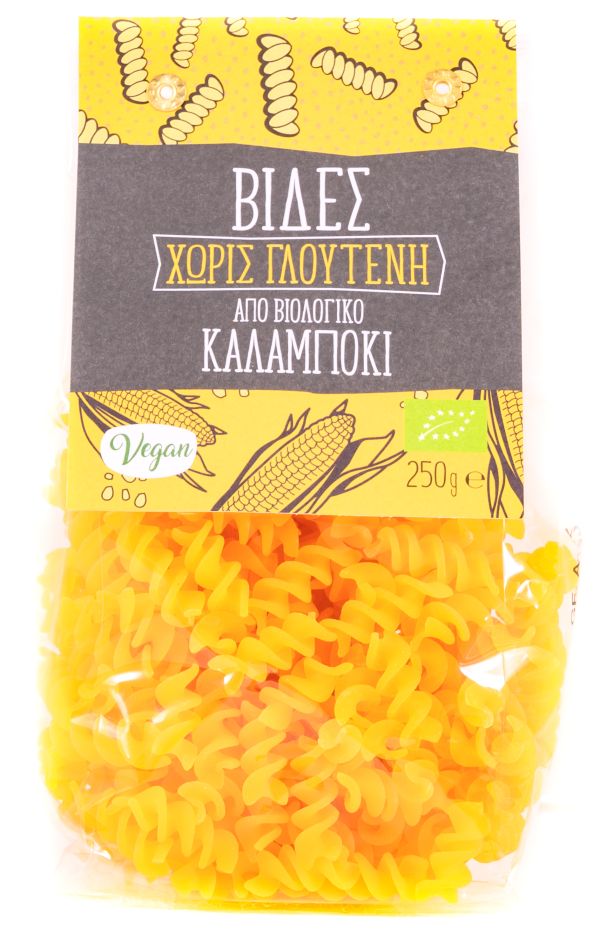 Ζυμαρικά "Βιδες" από Καλαμπόκι Χωρίς Γλουτένη ΒΙΟ