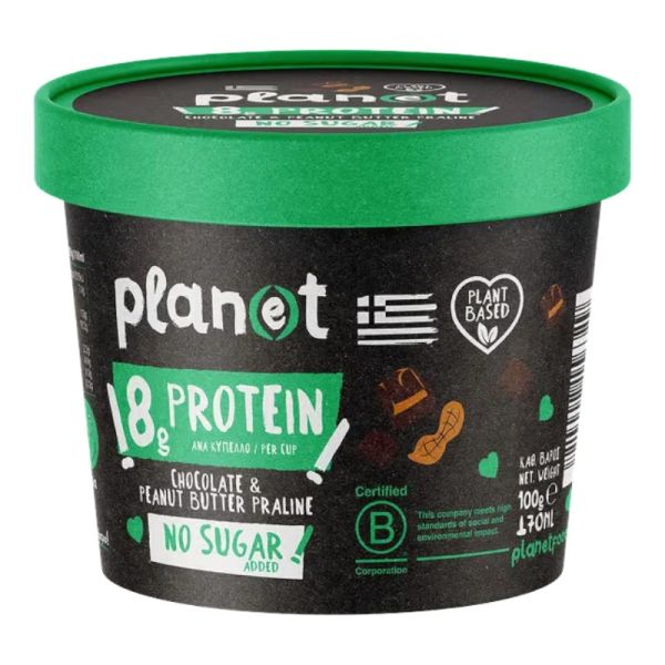 Παγωτό Protein Chocolate & Peanut Butter (No Sugar)