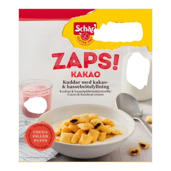 Zaps Gluten-Free Cocoa Hazelnut Filled Cereal