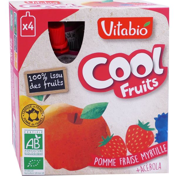 Cool Fruits Επιδόρπιο Μήλο, Φράουλα, Μύρτιλλο (4άδα)