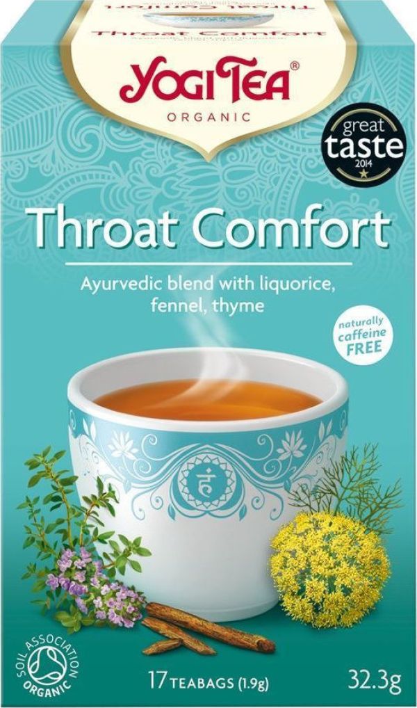 Yogi Tea Throat Comfort - Ρόφημα για τον Πονόλαιμο BIO