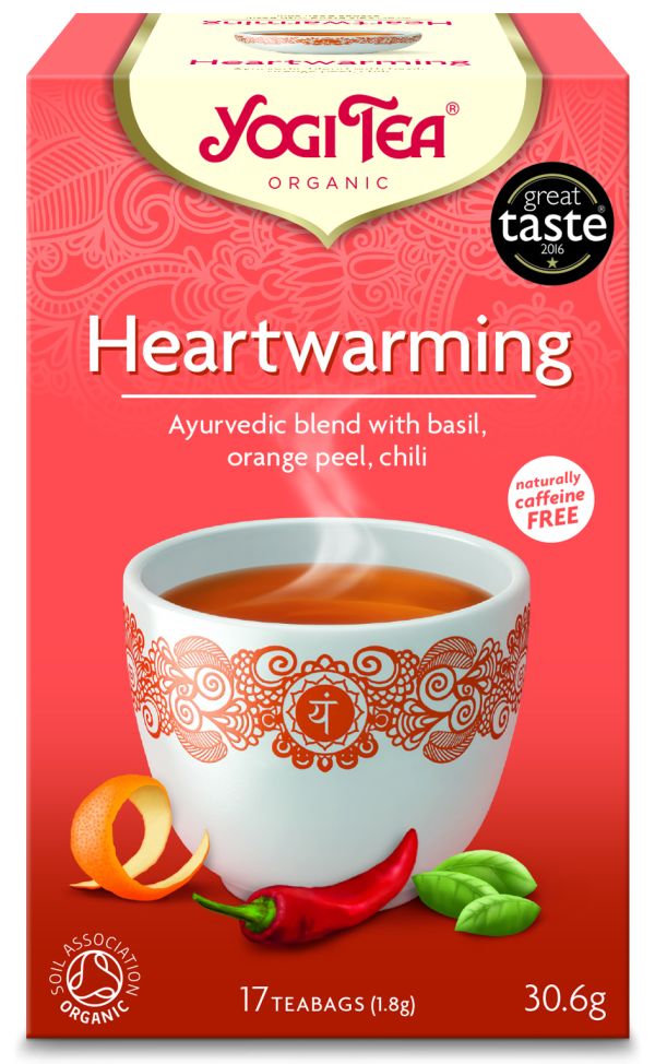Yogi Tea Heartwarming -  Ρόφημα για Ενίσχυση των Αισθήσεων ΒΙΟ