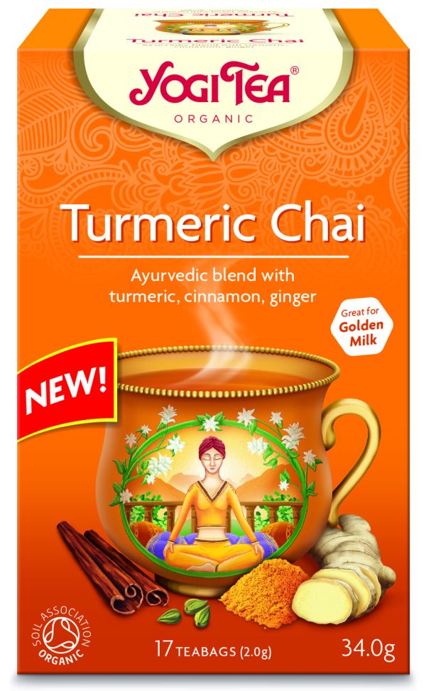 Υogi Tea Turmeric Chai - Ρόφημα για Ενδυνάμωση ΒΙΟ