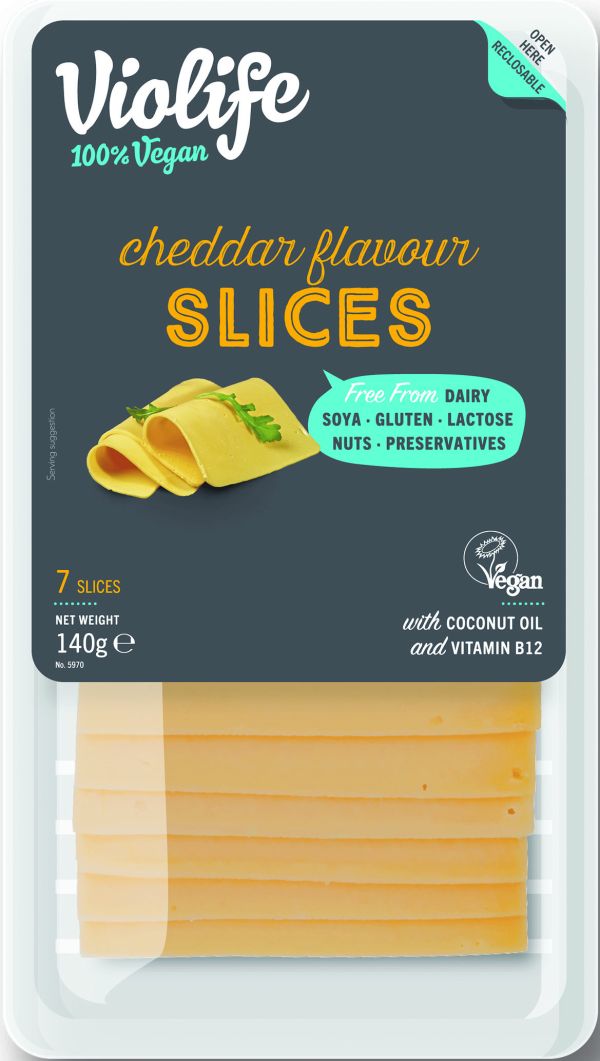 Vegan Τυρί σε Φέτες Cheddar