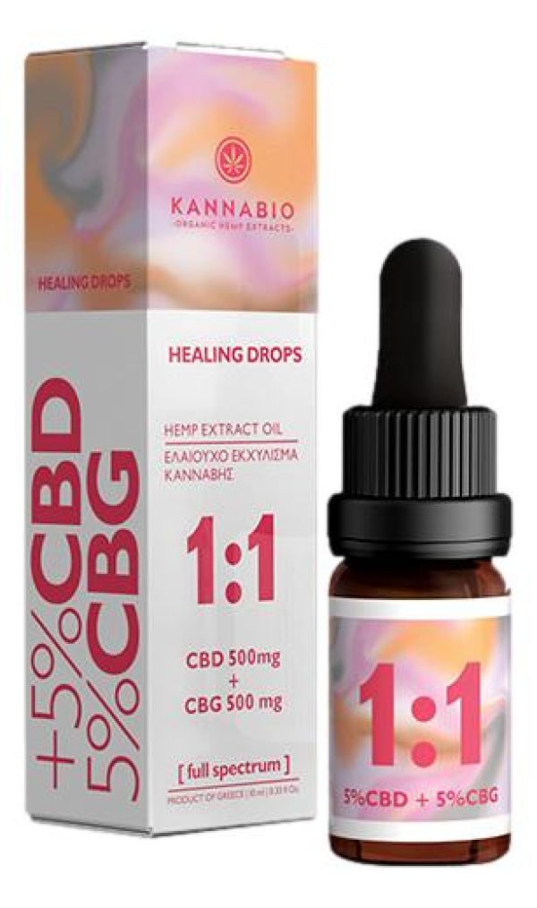 Healing Drops CBD/CBG 1:1 Πλήρους Φάσματος